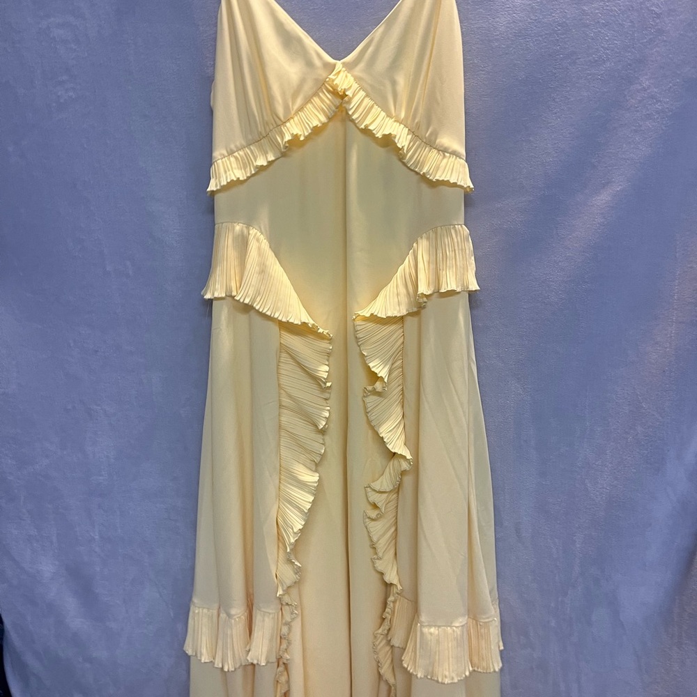 Sea New York Delilah pleated dress cupro ruffled
